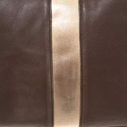 Tory Burch Brown/Beige Leather Shopper Tote