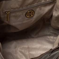 Tory Burch Brown/Beige Leather Shopper Tote