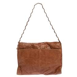 مملوكة مسبقًا Tory Burch Tan Leather Louisa Shoulder Bag