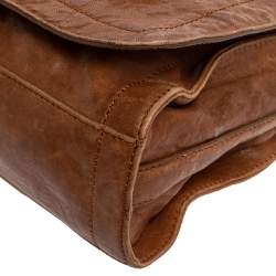 مملوكة مسبقًا Tory Burch Tan Leather Louisa Shoulder Bag