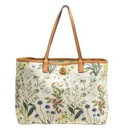 Tory Burch Tote Bag in Rose Floral Pront