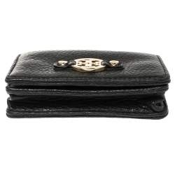 Pre Owned Tory Burch Black Leather Robinson Card Holder