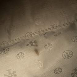 مملوكة مسبقًا Tory Burch Tan Leather Oversized Robinson Double Zip Tote