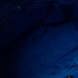 Pre Owned حقيبة يد تورى برش أليكسا جلد مبطنة زرقاء 