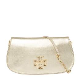 Tory Burch Leather Crossbody Bag - Gold Crossbody Bags, Handbags -  WTO577963