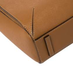 Pre Owned Tory Burch Brown Leather Micro Robinson Tote