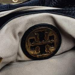 Pre Owned حقيبة كروس توري برش ريفا جلد سوداء 