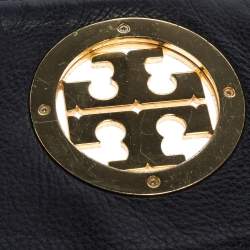 Pre Owned حقيبة كروس توري برش ريفا جلد سوداء 