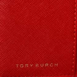 Pre Owned Tory Burch Blue Leather Robinson Wallet