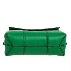 Tory Burch Green Leather Mini Block T Crossbody Bag