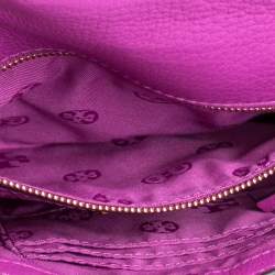 Pre Owned Tory Burch Fuchsia Leather Kira Envelope Flap Chain Bag