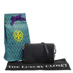 Pre Owned Tory Burch Black Harper Crossbody Bag