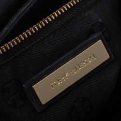 مملوكة مسبقًا Tory Burch Black Leather Cass Flap Shoulder Bag