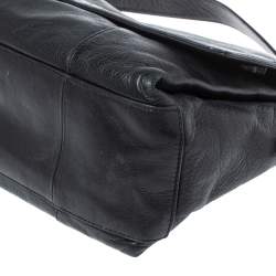 مملوكة مسبقًا Tory Burch Black Leather Cass Flap Shoulder Bag