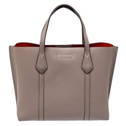 Tory Burch Grey Leather Small Perry Tote Tory Burch