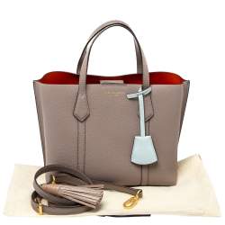 مملوكة مسبقًا حقيبة يد تورى برش بيرى صغير جلد رمادية