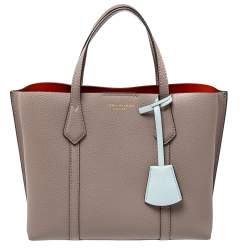 مملوكة مسبقًا حقيبة يد تورى برش بيرى صغير جلد رمادية