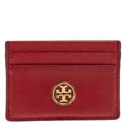 TORY BURCH Iphone Zip Around Wristlet Robinson Wallet Leather Navy Blue