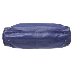 Pre Owned Tory Burch Purple Leather Hannah Tote