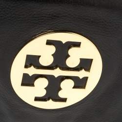 Pre Owned حقيبة كلتش توري برش "ريفا" قلاب و سلسلة جلد أسود