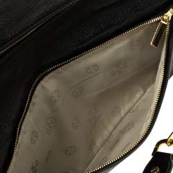 Pre Owned حقيبة كلتش توري برش "ريفا" قلاب و سلسلة جلد أسود