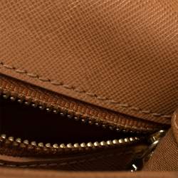 Pre Owned حقيبة كتف توري برش فليمينغ متوسط جلد بني