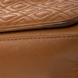 Pre Owned حقيبة كتف توري برش فليمينغ متوسط جلد بني