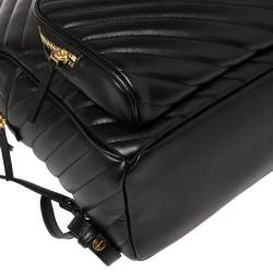 مملوكة مسبقًا Tory Burch Black Quilted Leather Kira Backpack
