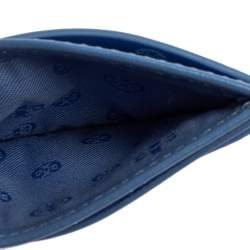 مملوكة مسبقًا Tory Burch Cornflower Blue Quilted Leather Card Holder