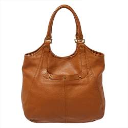 Pre Owned Tory Burch Tan Leather Amanda Hobo