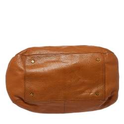 Pre Owned Tory Burch Tan Leather Amanda Hobo