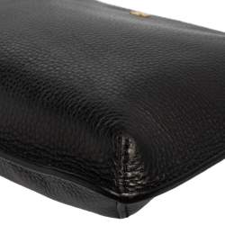 Pre Owned Tory Burch Black Leather Kira Tassel Crossbody Bag