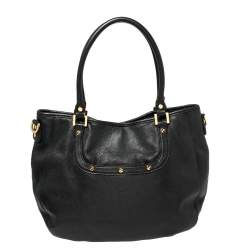 Pre Owned Tory Burch Black Leather Amanda Hobo