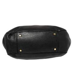 Pre Owned Tory Burch Black Leather Amanda Hobo