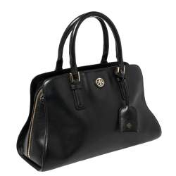 Pre Owned Tory Burch Black Leather Robinson Satchel