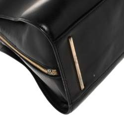 Pre Owned Tory Burch Black Leather Robinson Satchel