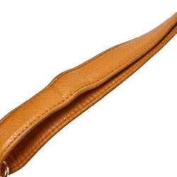 Pre Owned Tory Burch Mustard Leather Robinson Boston Bag