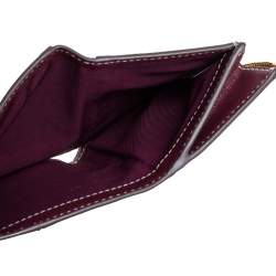 Pre Owned Tory Burch Multicolor Leather Colorblocked Miller Wallet