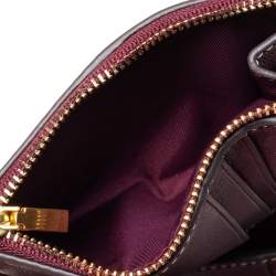 Pre Owned Tory Burch Multicolor Leather Colorblocked Miller Wallet