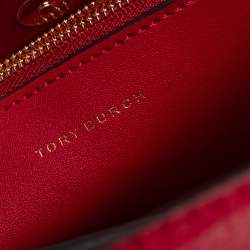 Pre Owned Tory Burch Red Leather Walker Tote