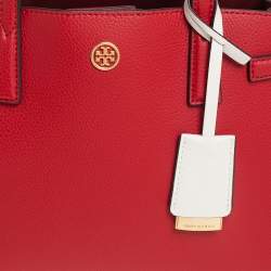 Pre Owned Tory Burch Red Leather Walker Tote