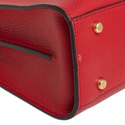 Pre Owned Tory Burch Red Leather Walker Tote