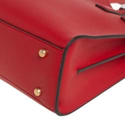 Pre Owned Tory Burch Red Leather Walker Tote