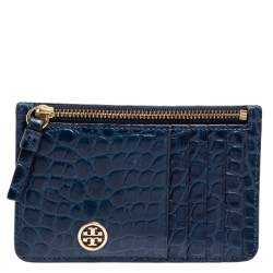 Tory Burch Walker Small Croc Embossed Leather Satchel