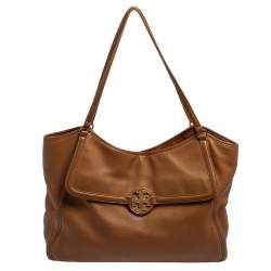 Tory Burch Tan Leather Large Amanda Hobo