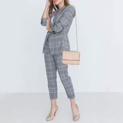 Pre Owned Tory Burch Pink Saffiano Leather Robinson Shoulder Bag