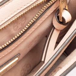 Pre Owned Tory Burch Pink Saffiano Leather Robinson Shoulder Bag