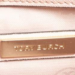 Pre Owned Tory Burch Pink Saffiano Leather Robinson Shoulder Bag