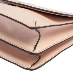 Pre Owned Tory Burch Pink Saffiano Leather Robinson Shoulder Bag