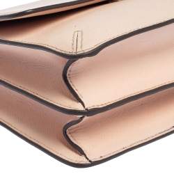 Pre Owned Tory Burch Pink Saffiano Leather Robinson Shoulder Bag